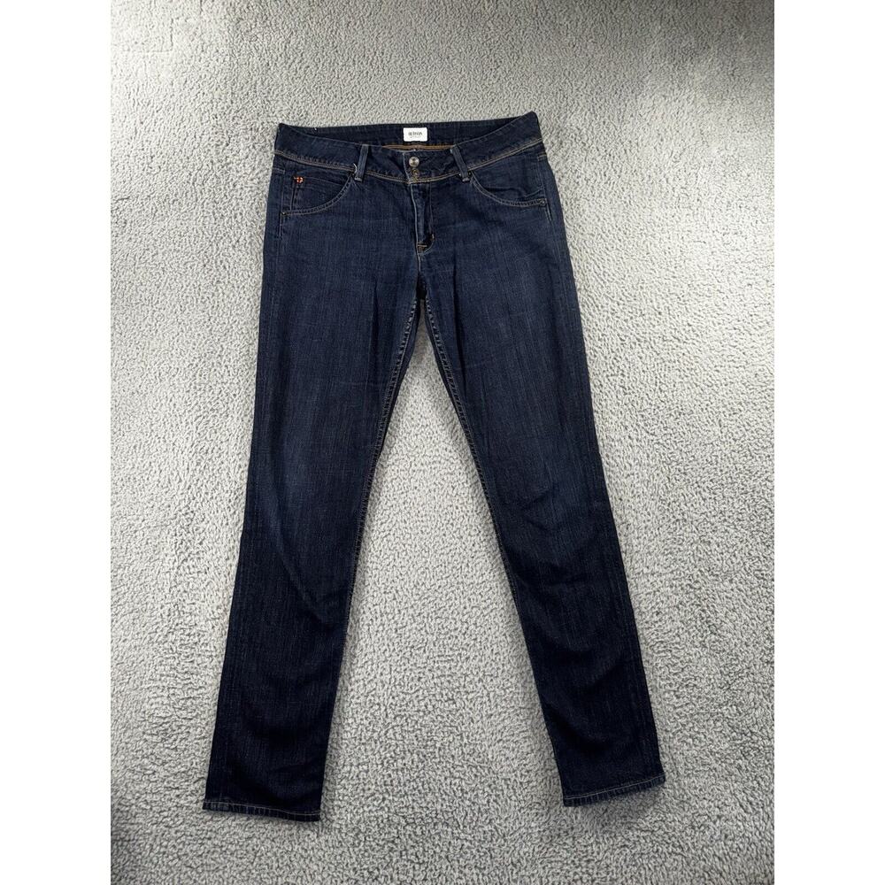 Hudson Jeans Women 31 Skinny Low Rise Flap Pocket Dark Wash Denim Pants USA Y2K‎